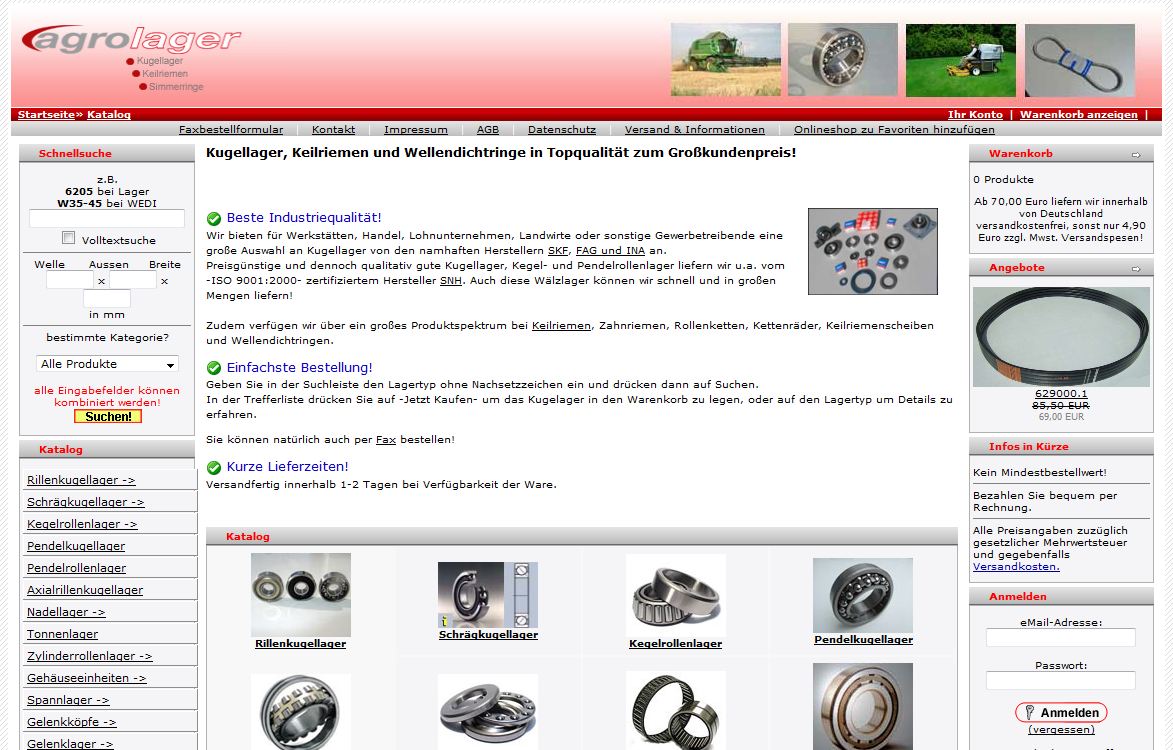Pricy bearings and seal rings