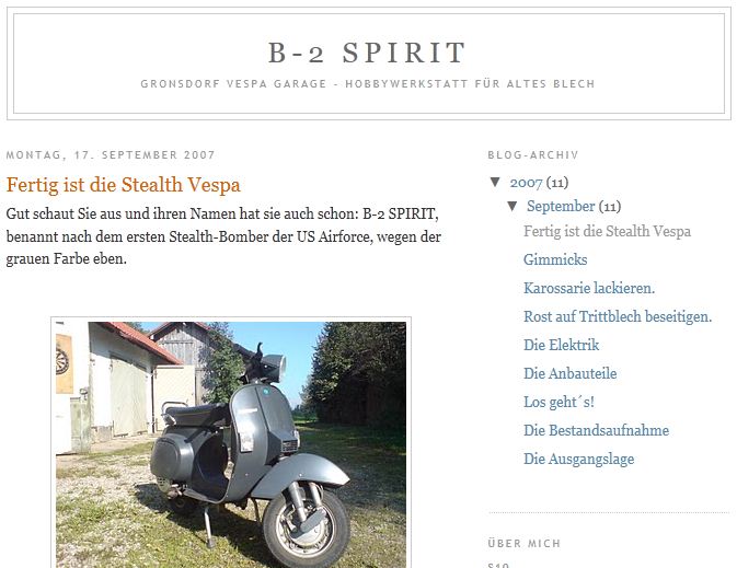 B2-SPIRIT - Vespa PK 50 S Restoration