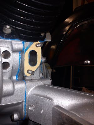 Vespa Motor Reassembly Intake Manifold