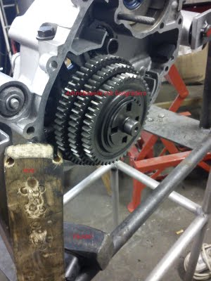 Vespa Motor Reassembly Drive Shaft