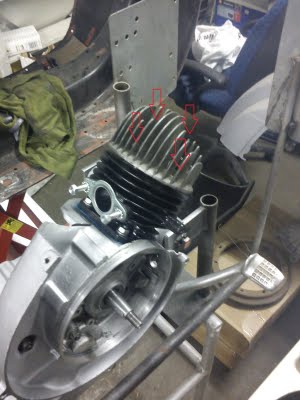 Vespa Motor Reassembly Cylinder Head