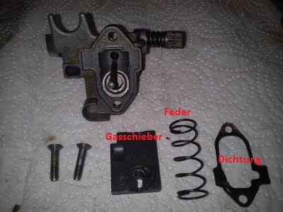 Vespa Carburetor Throttle Slide