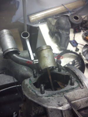 Vespa Motor Revision Kolben ausbauen