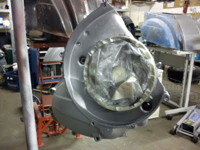 Vespa Motor Revision Lackierung